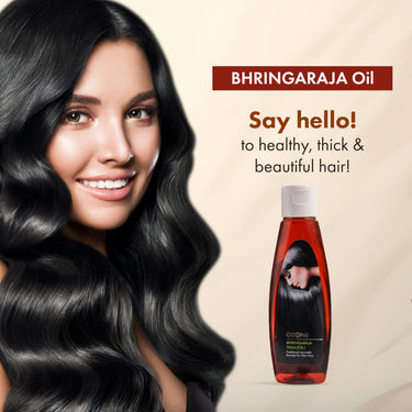 Ozone Bhringaraja Hair Oil - 100% Pure & Natural, Paraben & Sulfate Free, Reduces Hair Damage & Controls Hair Fall - 100 ml
